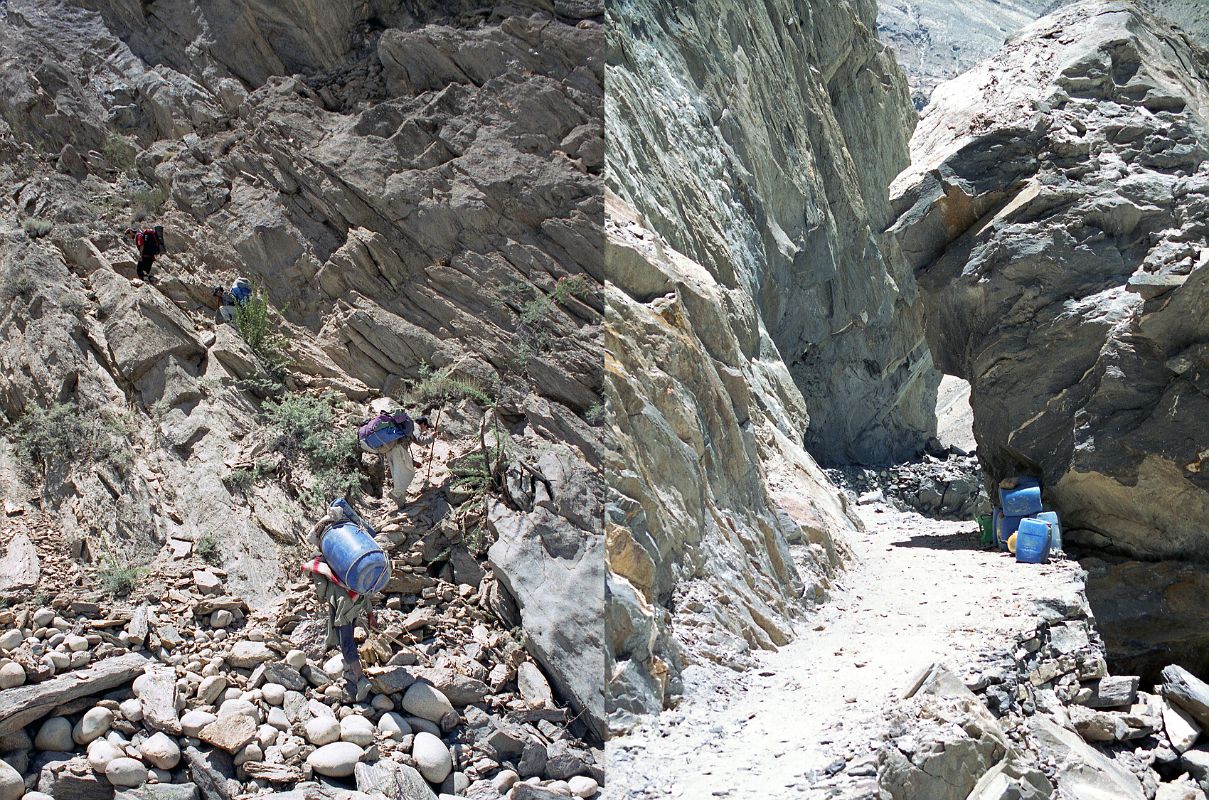 11 Blasting A New Path Through The Rock On The Trail From Korophon To Jhola